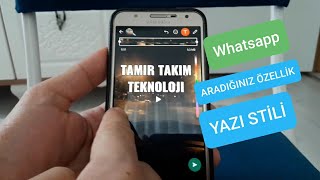 whatsapp durum yazı tipi değiştirme [upl. by Le]