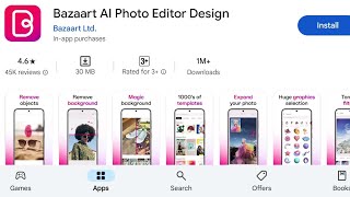 How To Install Bazaart Ai Photo Editor Design Apps  How To Download Bazaart Ai Photo Editor Design [upl. by Acired287]