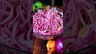 Pickled Red Onions Como Curtir la Cebolla Roja Hacer Cebolla Curtida [upl. by Nabalas526]