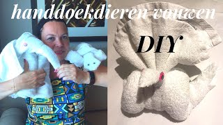 DIY Handdoekdieren vouwen [upl. by Nesline478]