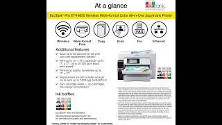 Epson EcoTank Pro ET 16650 All in One Printer Review [upl. by Ardie]