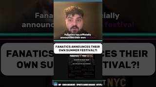 FANATICS ANNOUNCES THEIR OWN SUMMER FESTIVAL  FANATICS FEST NYC [upl. by Anitrak]