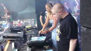 hQ ResQ vs Angerfist vs Korsakoff  Toxicator Open Air 040709 [upl. by Hepsiba235]