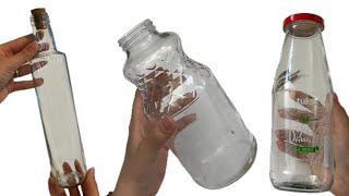 4 Perfect Recycling Ideas with Glass Bottles [upl. by Divd]