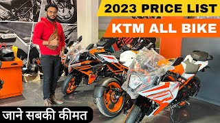 Finally 2023 KTM All Bike Latest Price😍On Road Price  Latest Price List 2023 DukeRCAdventure🔥🔥🔥 [upl. by Aivilo]