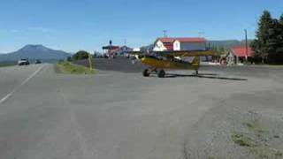 Plane taking off in traffic in Alaska [upl. by Elo272]