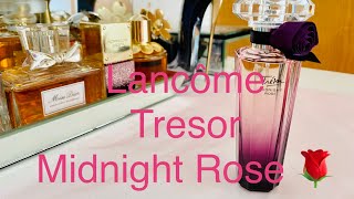 LANCOME TRESOR MIDNIGHT ROSE PERFUME REVIEW [upl. by Lumbye268]