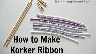 How to Make Korker Ribbon  TheRibbonRetreatcom [upl. by Gravante]