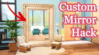 Custom BASE GAME Full Length Mirror Sims 4 Quick Tips Build Tutorial and Hacks Shorts Shorts30 [upl. by Roye799]