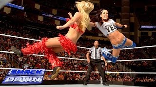 The Bella Twins vs Natalya amp Summer Rae SmackDown March 21 2014 [upl. by Jennings]