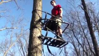 How To Use A Climbing TreeStand [upl. by Oam]