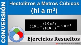 Hectolitros a Metros Cúbicos hl a m3 [upl. by Aicats]