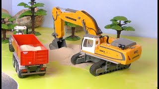 Traktor amp Bagger Baustelle und Trecker für Kinder  Tractor amp Construction Site Vehicles for Kids [upl. by Eelitan]