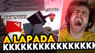 CELLBIT QUEBROU COM A LAPADA DO RICHAS NO FOOLISH KKKKKKKK  QSMP [upl. by Janka972]