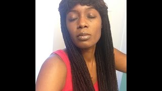 Sisterlocks Nicki Minaj  Cleopatra Inspired Hair Style Loc Petal Bangs [upl. by Sirad]