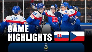 Highlights Slovakia vs Czechia  2024 WorldJuniors [upl. by Berna]