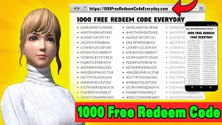 I Got Free 1000 Redeem Code in 5 Minutes😍🔥 Free Redeem Code Website Revealed 🔥🤘 [upl. by Eiuqcaj114]