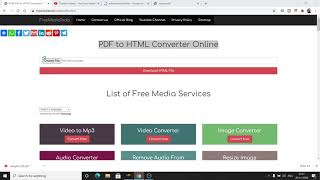 Nodejs Express PDF to HTML Files Converter Web Application Online in Javascript 2020 [upl. by Cram629]