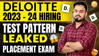 HOW TO CRACK DELOITTE EXAM 🤔 TEST PATTERN LEAKED😱  202324 HIRING [upl. by Natek339]