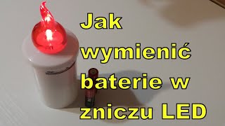 Jak wymienić baterie w zniczu LED [upl. by Eneres]