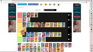 EPIC Cereal Tier list video [upl. by Bounds]