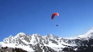 syt ski  paraGliding Chamonix ALPS actual audio [upl. by Naginnarb]