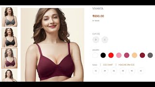 Trylo Vivanta Best Light Padded Bra for heavy bustprofilefigure Womens Adda Store [upl. by Ocicnarf]