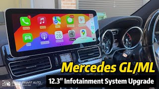 Mercedes MLGL 1215 123quot infotainment System UpgradeCarPlay Android Auto [upl. by Relyks978]