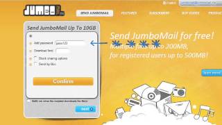 JumboMail  Send amp manage big files up to 10GB [upl. by Fidele]