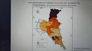 Delineation of Formal region by weighted index methodGeography honoursSem 4University of Calcutta [upl. by Nnarual]