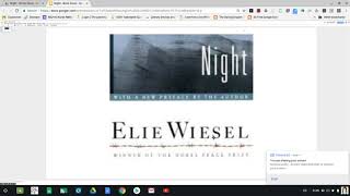 Night by Elie Wiesel Pgs 1317 [upl. by Colp195]