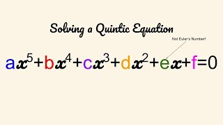 Factoring by Grouping for Another Quintic Equation [upl. by Gustaf]