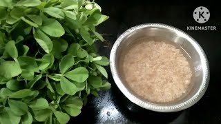 Brown Rice Healthy Dosa With Fenugreek Leaves And Fenugreek Seed [upl. by Adnahsed]