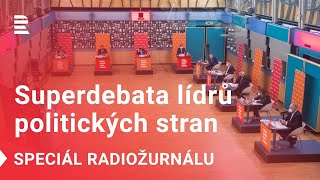 Předvolební superdebata lídrů parlamentních stran a hnutí [upl. by Philippa824]