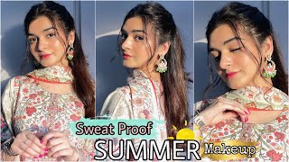 Sweat Proof Makeup For SUMMERS  Long Lasting  Oil Free Makeup Routine For Everyday [upl. by Roda271]