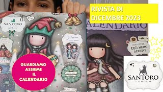 RIVISTA GORJUSS DICEMBRE 2023 e gadget  Regalo calendario Santoro edicola  recensione [upl. by Keith484]