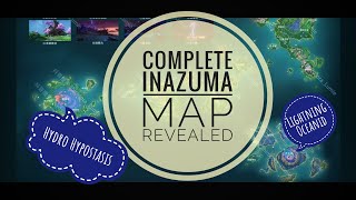 Inazuma Complete Map  Lightning Oceanid amp Hydro Hypostasis Location Revealed  Genshin Impact [upl. by Aicyla]