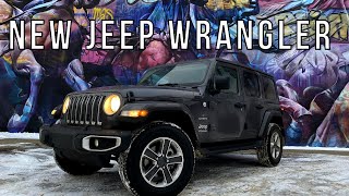 NEW 2021 Jeep Wrangler Sahara Unlimited Review  The ULTIMATE daily driver [upl. by Ariaet]