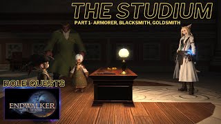 FFXIV  The Studium Level 90 Role Quests  Part 1 Armorer Blacksmith Goldsmith [upl. by Aehsan]