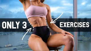 GET FLAT BELLY amp BURN FAT with Only 3 Exercises At Home Cardio Workout to Lose Weight No Equipment [upl. by Niarb]