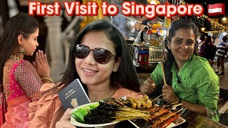 Hussain அ விட்டுட்டு தனியா போறேன் 🕺 Exploring Singapore Food street  Manimegalai [upl. by Britt]