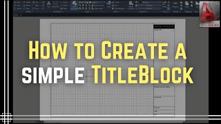 How to insert title block in AutoCAD [upl. by Dloniger]