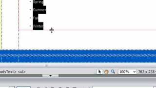 Create a Bulleted or Unordered List in Dreamweaver CS3 [upl. by Tammy411]