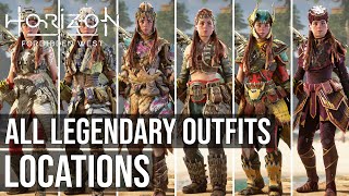 All Legendary Outfit Locations How To Get All Legendary Armor Outfits  Horizon Forbidden West [upl. by Anuahc649]