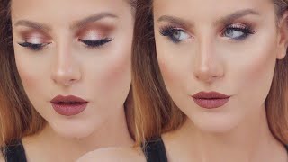 Make up Tutorial trucco occhi SMOKEY EYES marrone ft NABLA Freedomination [upl. by Eitisahc]