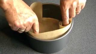 How to line a cake tin [upl. by Edgard]