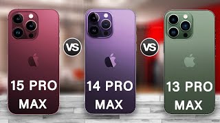 iPhone 15 Pro Max Vs iPhone 14 Pro Max Vs iPhone 13 Pro Max Specs Review [upl. by Noli]