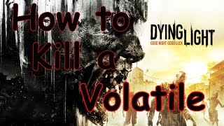 Dying Light  How to kill a Volatile [upl. by Htnnek]