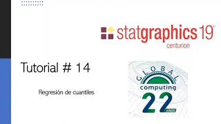 Tutorial Statgraphics Regresión de cuantiles [upl. by Egidio]