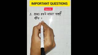 IMPORTANT QUESTIONS 👍 II shorfeed education government exam youtubeshorts । [upl. by Shirlene577]